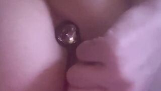taking my parties off and fucking myself in front of a mirror