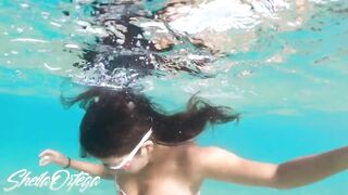 SEX ON THE BEACH, INSIDE WATER WITH A FAN - SHEILA ORTEGA