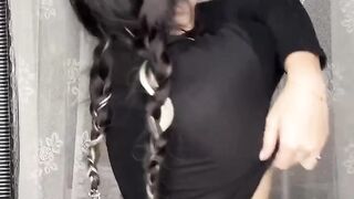brunette is doing sex therapy for her pussy