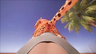 Cute furry cheeta girlfriend - pov fucking