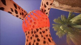 Cute furry cheeta girlfriend - pov fucking