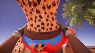 Cute furry cheeta girlfriend - pov fucking