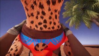 Cute furry cheeta girlfriend - pov fucking