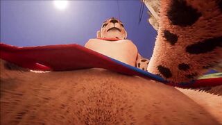 Cute furry cheeta girlfriend - pov fucking
