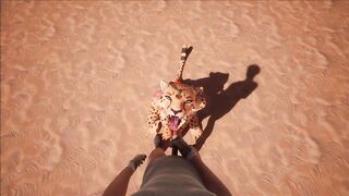 Cute furry cheeta girlfriend - pov fucking