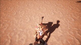 Cute furry cheeta girlfriend - pov fucking
