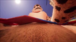 Cute furry cheeta girlfriend - pov fucking