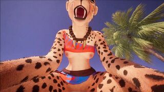 Cute furry cheeta girlfriend - pov fucking