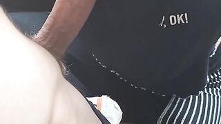 Blowjob to make sure hes ready for work. He came in my mouth