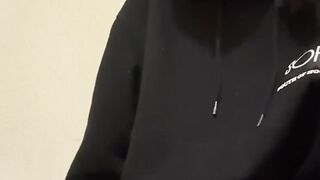 Fucking pussy with a dildo in the entrance