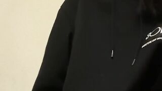 Fucking pussy with a dildo in the entrance