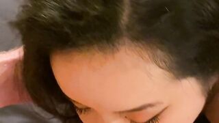 Asian girl gives BWC bomb head