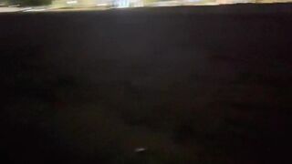 pee on public beach