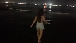 pee on public beach