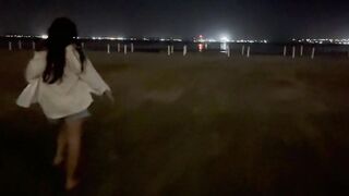 pee on public beach
