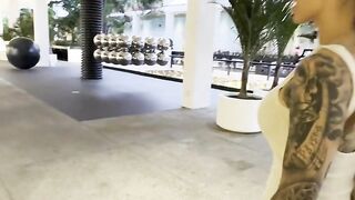 Jill Hardener fucked in the shopping bathroom public sex
