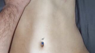 perfect body teen tinder date begs for my dick