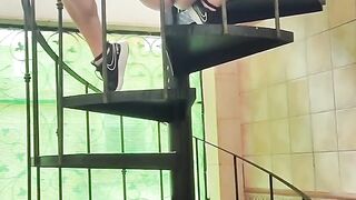 Pissing in the stairs
