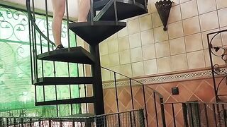 Pissing in the stairs
