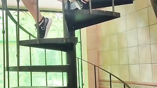 Pissing in the stairs