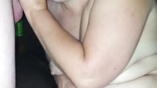 Throat fucked an pussy filled with cum