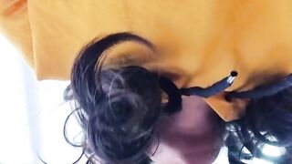 COLLEGE BRUNETTE SUCK a Stranger Cock in a hotel room POV