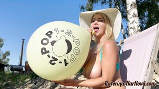 Huge Balloon and Huge Boobs and Huge Balloon BOOM many of You Likes this Both