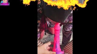 Training Zero Femdom Sissy Sucks Cock Gag Training! Female Domination Real Orgasm Cum Homemade Bondage Humiliation BDSM