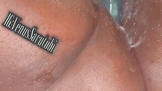 EBONY BBW VENUS SARUTOBI FUCKING CREAMY PUSSY AND SQUIRTING MISSIONARY