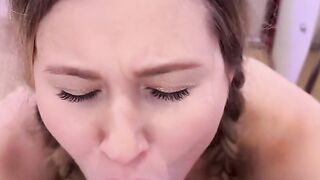 Beauty Sucks Dildo POV