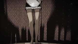 Slutty Secretary Lara Latex Rips her Thights