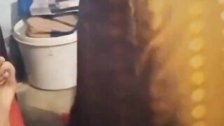 Indian Real Cheating Maid Doggy Sex and Bath Together with Owner