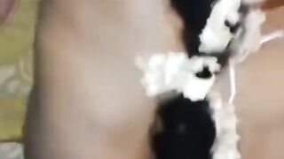 Indian Real Cheating Maid Doggy Sex and Bath Together with Owner