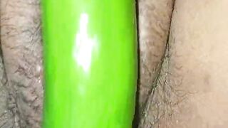 Hot desi wife Taking orgasm with cucumber