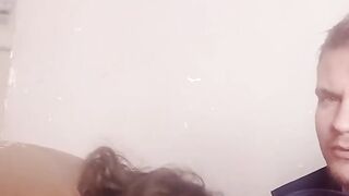 Blowjob in the Living Room Untill Cum in Stacy's Mouth