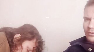 Blowjob in the Living Room Untill Cum in Stacy's Mouth