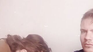Blowjob in the Living Room Untill Cum in Stacy's Mouth
