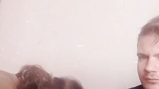 Blowjob in the Living Room Untill Cum in Stacy's Mouth