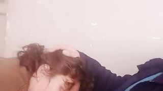 Blowjob in the Living Room Untill Cum in Stacy's Mouth
