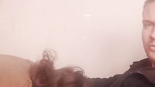 Blowjob in the Living Room Untill Cum in Stacy's Mouth
