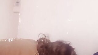 Blowjob in the Living Room Untill Cum in Stacy's Mouth