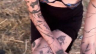 Sloppy Blowjob From Tattoed Slut at Camping Site