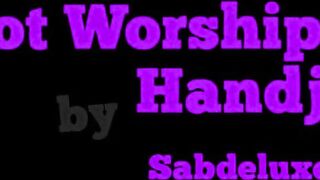 Foot Worship Handjob