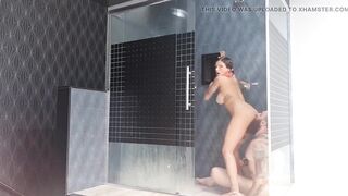 Multiple Squirts in the Shower and the Iron-biker Cumshot in My Face!!