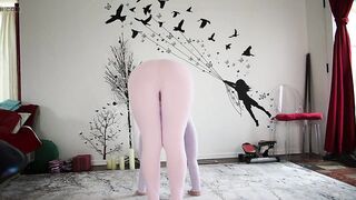 Goddess Aurora Willows Bend Over, and Cameltoe in Pink Dress Pants, Custom Order