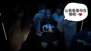 3D BBW Hot Asian Slut Cheating with Stranger in the Strip Club