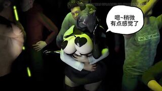 3D BBW Hot Asian Slut Cheating with Stranger in the Strip Club