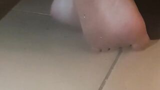 Stepson Watching His Stepmom Dirty Feet POV