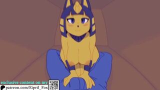 Hottest Ankha did an Amazing Creampie to Worker - Ankha Furry Hentai 60 FPS
