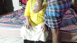 Bengali Bhabhi Enjoy When Her Husband Go Out
